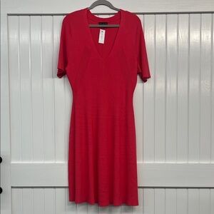 NWT Lane Bryant Red Midi Dress Size 18/20W